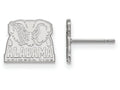 10k White Gold Logoart University Of Alabama Extra Small Post Earrings