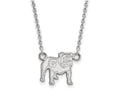 10k White Gold Logoart University Of Georgia Small Pendant Necklace