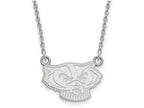 10k White Gold Logoart University Of Wisconsin Small Pendant Necklace