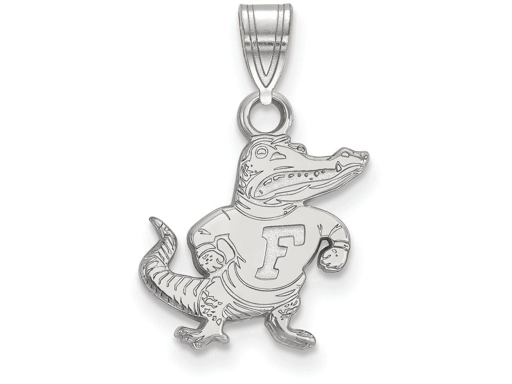 10k White Gold Logoart University Of Florida Small Pendant