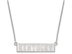 10k White Gold Logoart University Of Kentucky Small Pendant Necklace