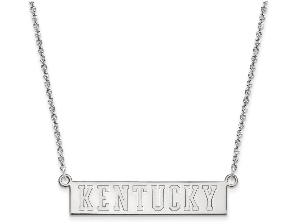 10k White Gold Logoart University Of Kentucky Small Pendant Necklace