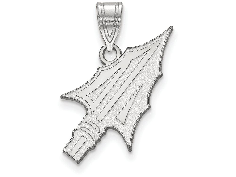 10k White Gold Logoart Florida State University Large Pendant