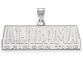 10k White Gold Logoart University Of Alabama Medium Pendant