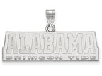 10k White Gold Logoart University Of Alabama Medium Pendant