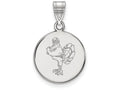 10k White Gold Logoart Virginia Tech Medium Disc Pendant