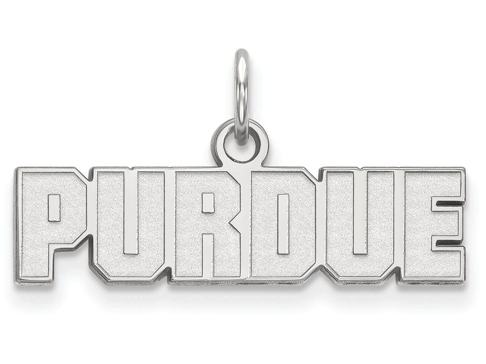 10k White Gold Logoart Purdue Extra Small Pendant