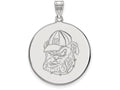 10k White Gold Logoart University Of Georgia Extra Large  Disc Pendant