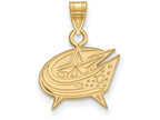 10k Yellow Gold Nhl Logoart Columbus Blue Jackets Small Pendant