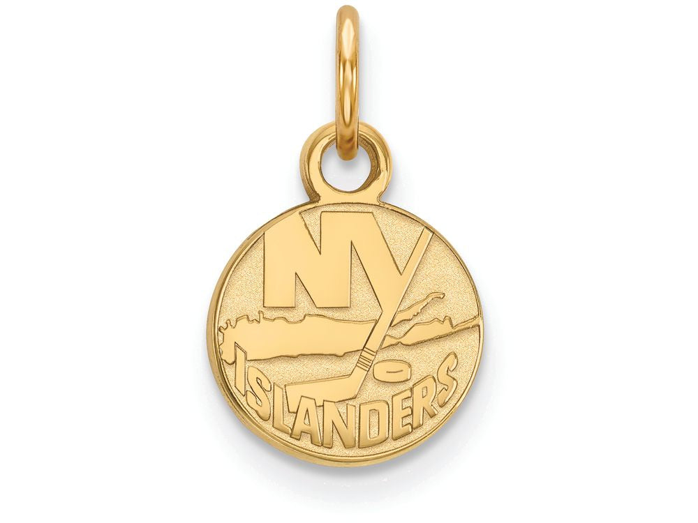 10k Yellow Gold Nhl Logoart New York Islanders Extra Small Pendant