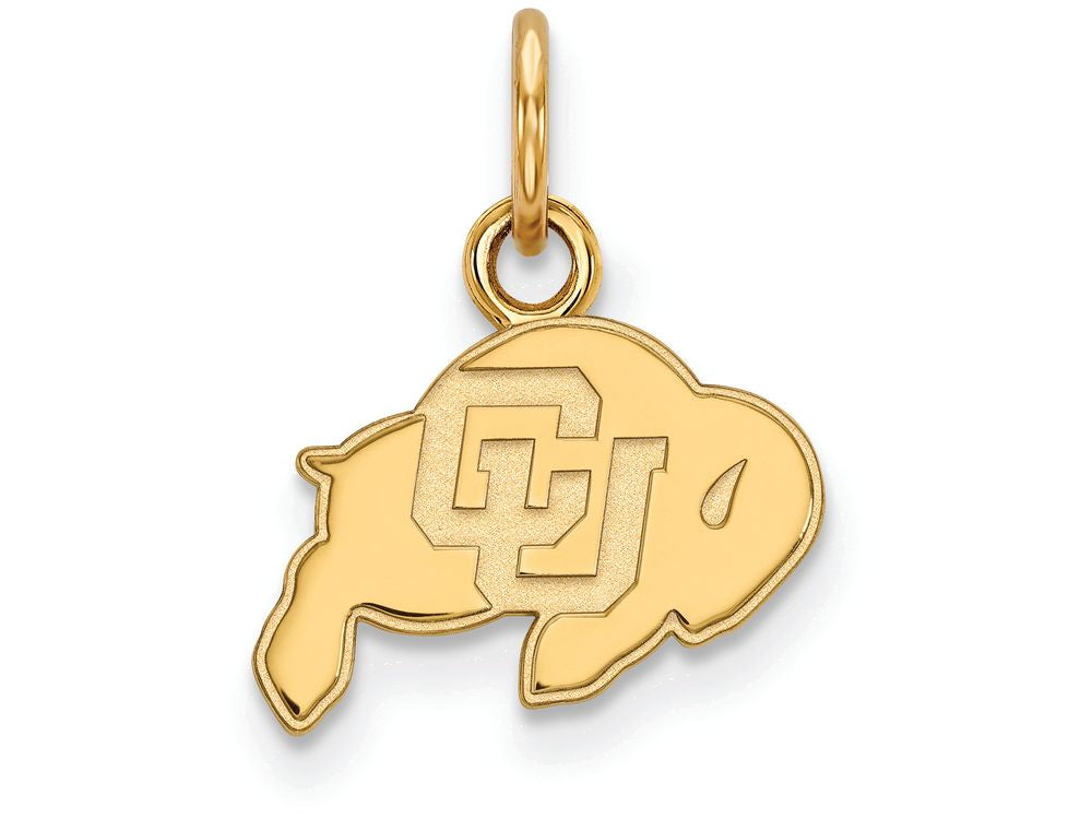 10k Yellow Gold Logoart University Of Colorado Extra Small Pendant