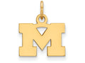 10k Yellow Gold Logoart Michigan (univ Of) Extra Small Pendant