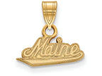 10k Yellow Gold Logoart University Of Maine Small Pendant