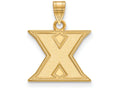 10k Yellow Gold Logoart Xavier University Small Pendant