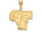 10k Yellow Gold Logoart Fordham University Large Pendant