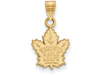 10k Yellow Gold Nhl Logoart Toronto Maple Leafs Small Pendant