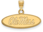 10k Yellow Gold Logoart University Of Mississippi Small Pendant