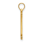 10k Yellow Gold Logoart Vanderbilt University Large Pendant