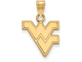 10k Yellow Gold Logoart West Virginia University Small Pendant