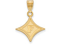 10k Yellow Gold Logoart Furman University Medium Pendant