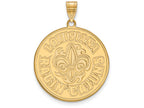 10k Yellow Gold Logoart University Of Louisiana At Lafayette Extra Large  Pendant