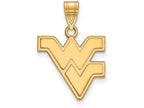 10k Yellow Gold Logoart West Virginia University Medium Pendant