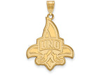 10k Yellow Gold Logoart University Of New Orleans Extra Large  Pendant