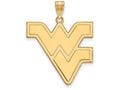 10k Yellow Gold Logoart West Virginia University Extra Large  Pendant