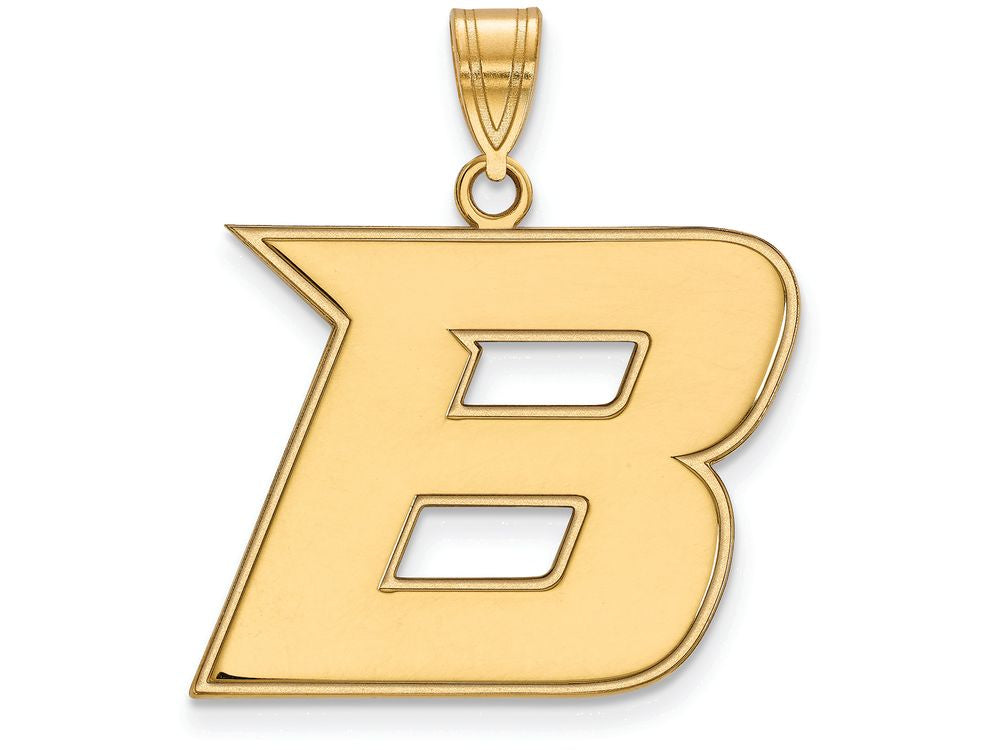 10k Yellow Gold Logoart Boise State University Large Pendant
