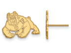 10k Yellow Gold Logoart California State University Fresno Small Post Earrings