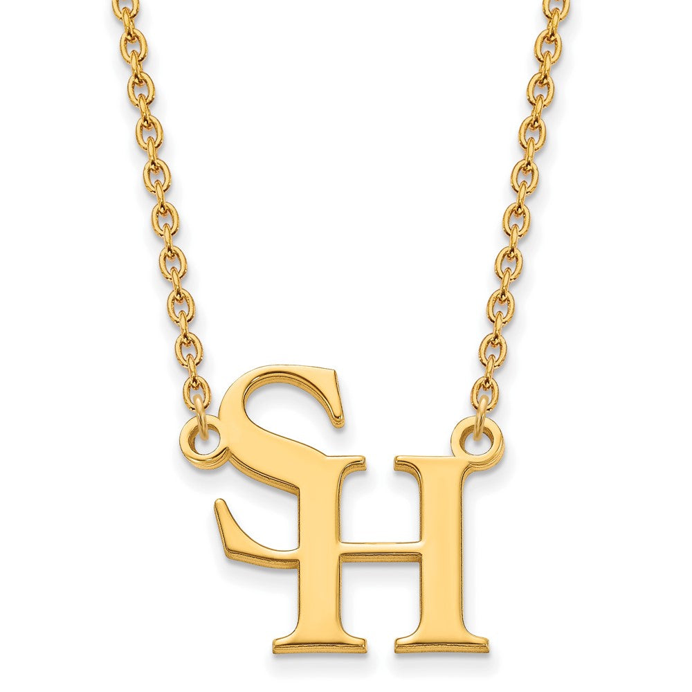 10k Yellow Gold Logoart Sam Houston State University Large Pendant Necklace