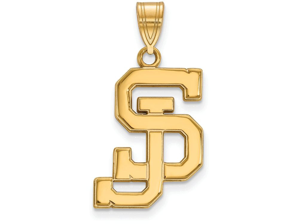 10k Yellow Gold Logoart San Jose State University Large Pendant