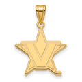 10k Yellow Gold Logoart Vanderbilt University Large Pendant