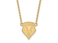 10k Yellow Gold Logoart University Of New Mexico Large Pendant Necklace