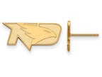 10k Yellow Gold Logoart University Of North Dakota Extra Small Post Earrings