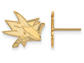 10k Yellow Gold Nhl Logoart San Jose Sharks Small Post Earrings