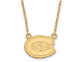 10k Yellow Gold Logoart St. Cloud State Small Pendant Necklace