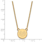 10k Yellow Gold Logoart University Of New Mexico Small Pendant Necklace