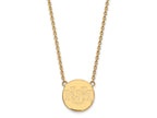 10k Yellow Gold Logoart University Of New Mexico Large Pendant Necklace