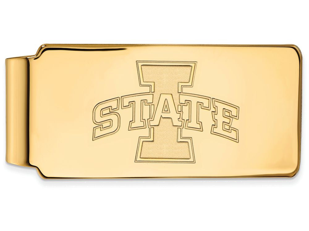 10k Yellow Gold Logoart Iowa State University Money Clip