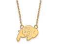 10k Yellow Gold Logoart University Of Colorado Small Pendant Necklace