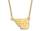 10k Yellow Gold Logoart University Of Dayton Small Pendant Necklace