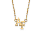 10k Yellow Gold Logoart United States Air Force Academy Small Pendant Necklace