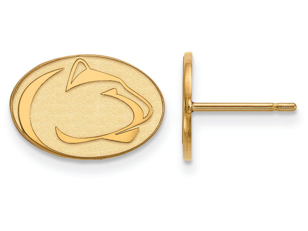 10k Yellow Gold Logoart Penn State University Extra Small Post Earrings