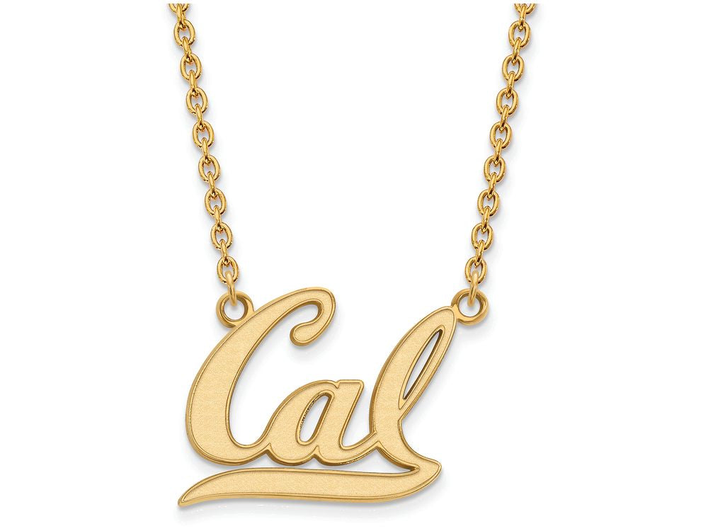 10k Yellow Gold Logoart University Of California Berkeley Large Pendant Necklace