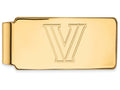 10k Yellow Gold Logoart Villanova University Money Clip