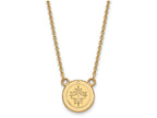 10k Yellow Gold Nhl Logoart Winnipeg Jets Small Pendant Necklace