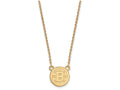 10k Yellow Gold Nhl Logoart Boston Bruins Small Pendant Necklace