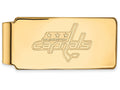 10k Yellow Gold Nhl Logoart Washington Capitals Money Clip
