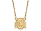 10k Yellow Gold Logoart Ohio State University Small Pendant Necklace
